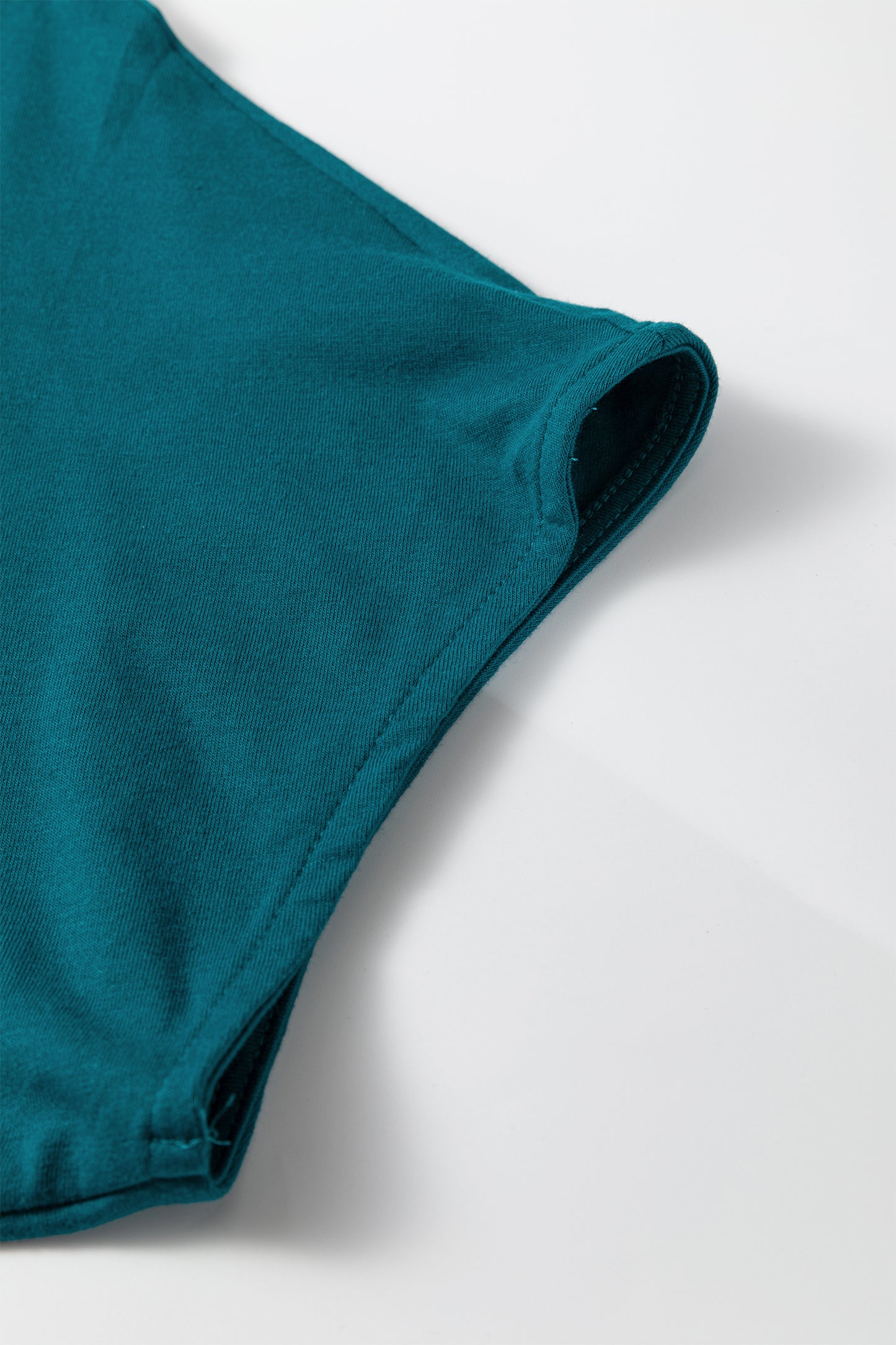 Coffee Plus Size Solid Color Asymmetric Neck Short Sleeve Blouse