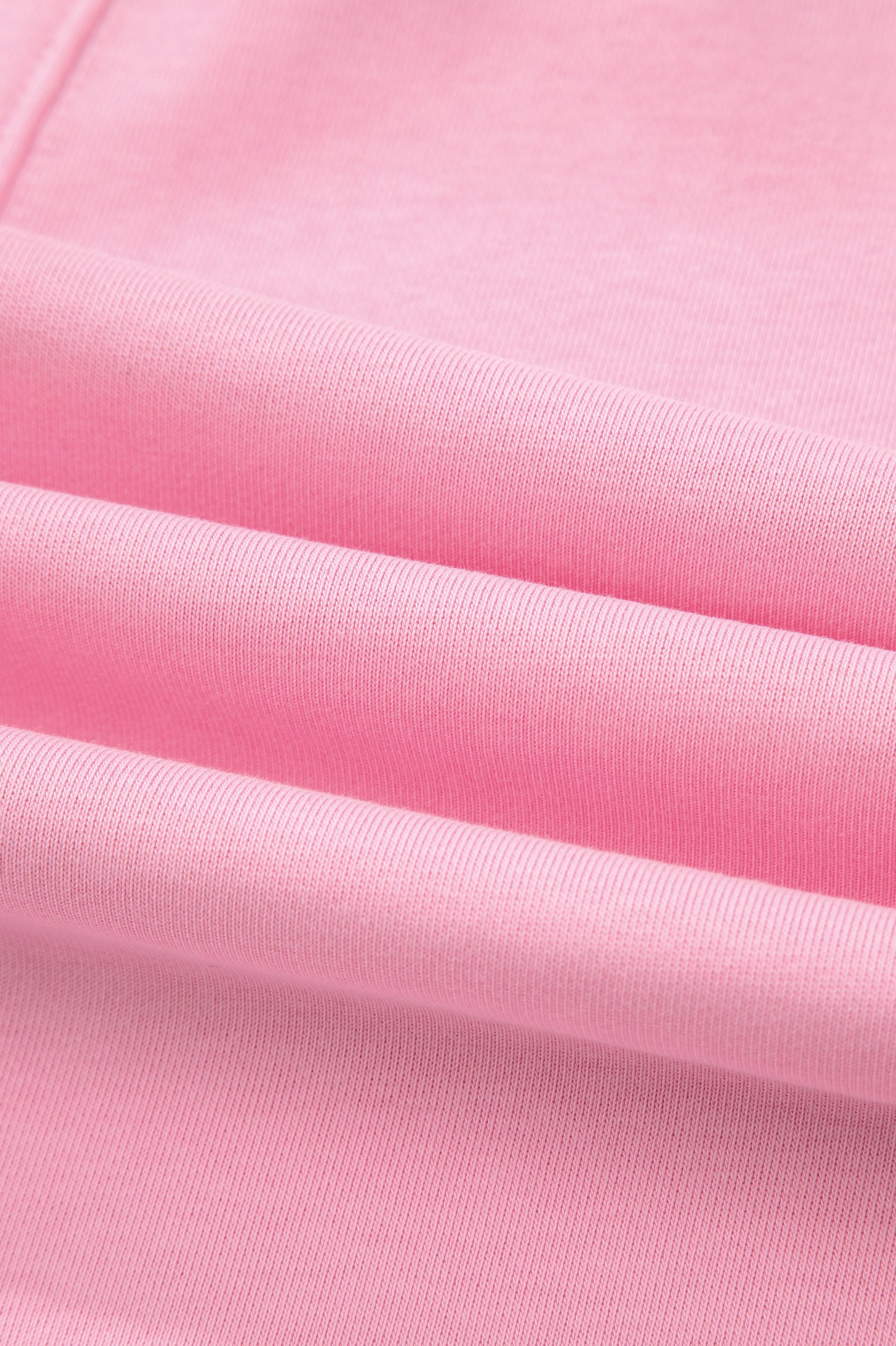 Pink Solid Color Raw Edge Half Sleeve Pocketed Loose Romper