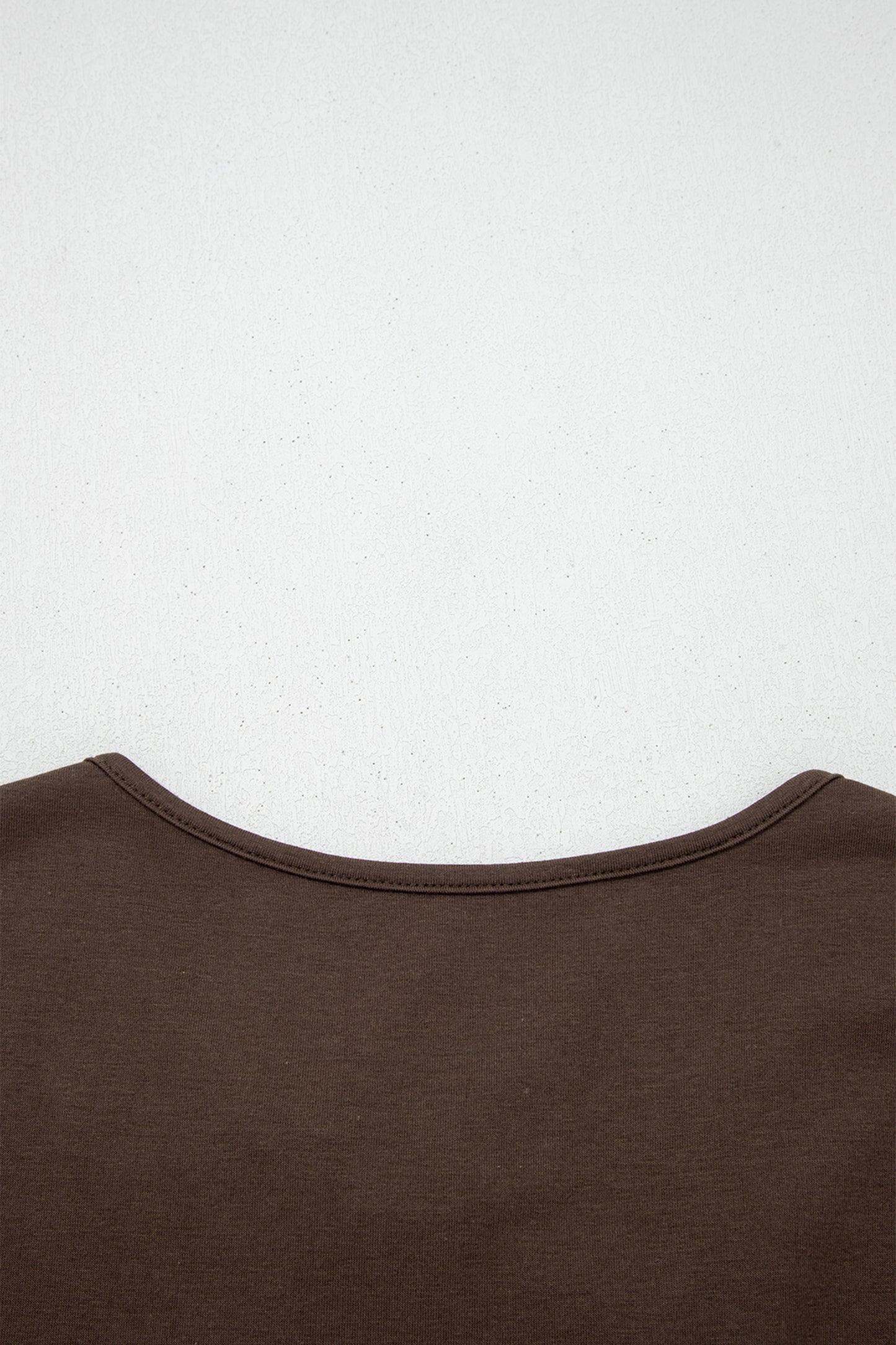 Coffee Plus Size Solid Color Bow Tie Peplum Tank Top