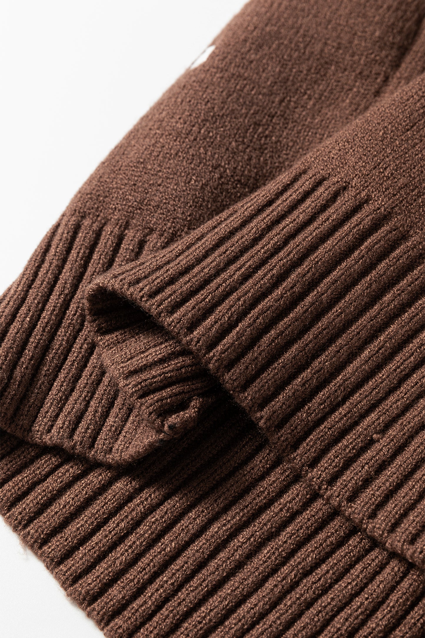 Chestnut Elegant Polka Dot Bubble Short Sleeve Sweater