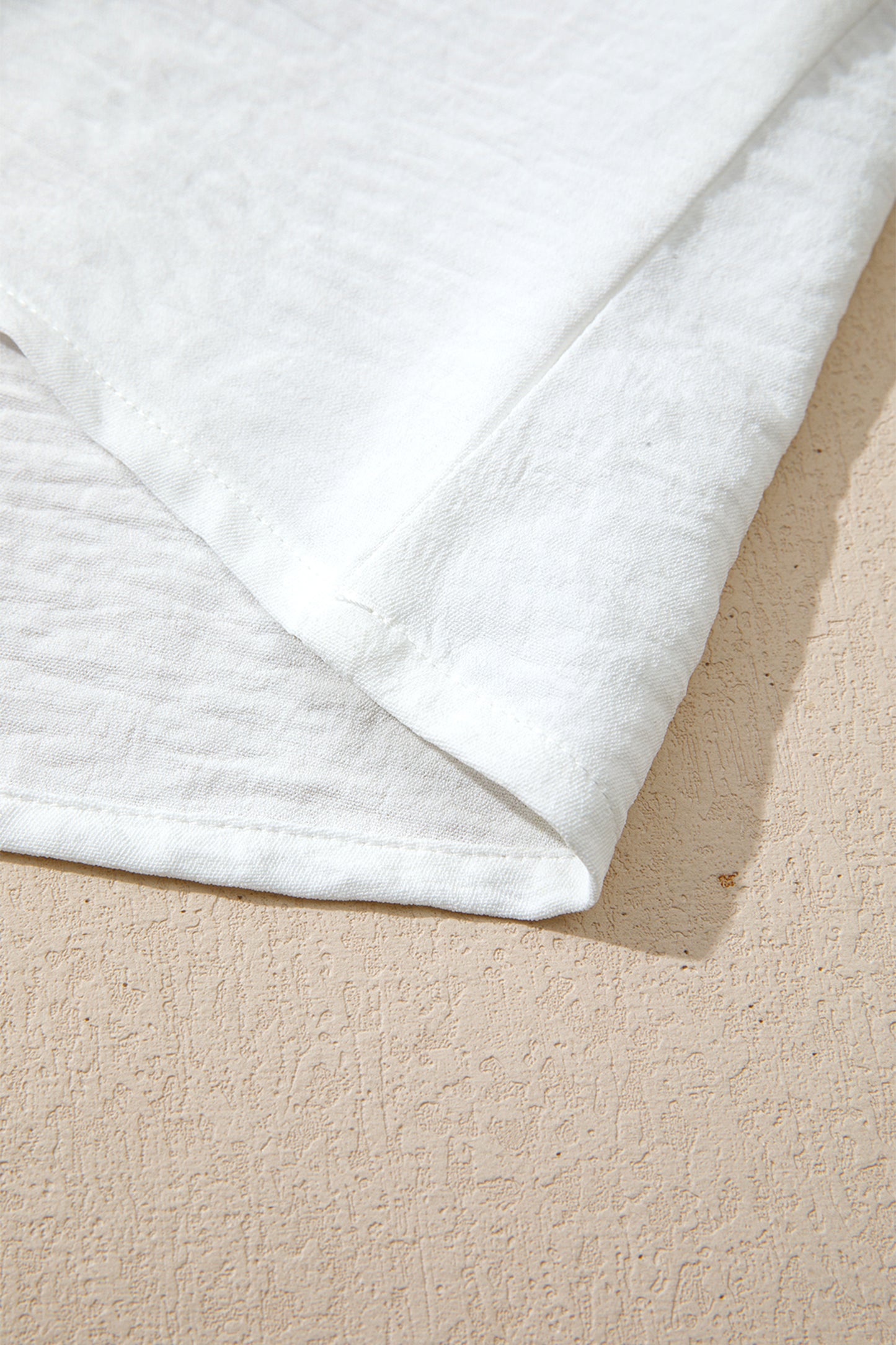 White Solid Color Floral Guipure Lace Patchwork Frilled Long Sleeve Blouse