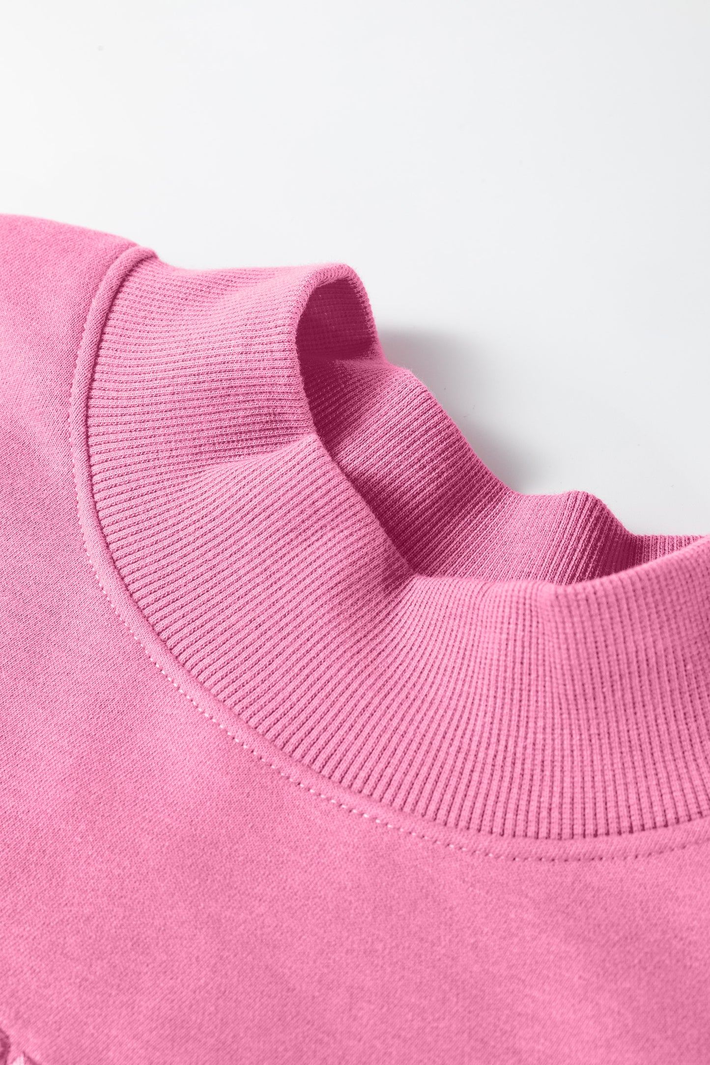 Sea Green Oversize Blessed Embroidered Mock Neck Sweatshirt