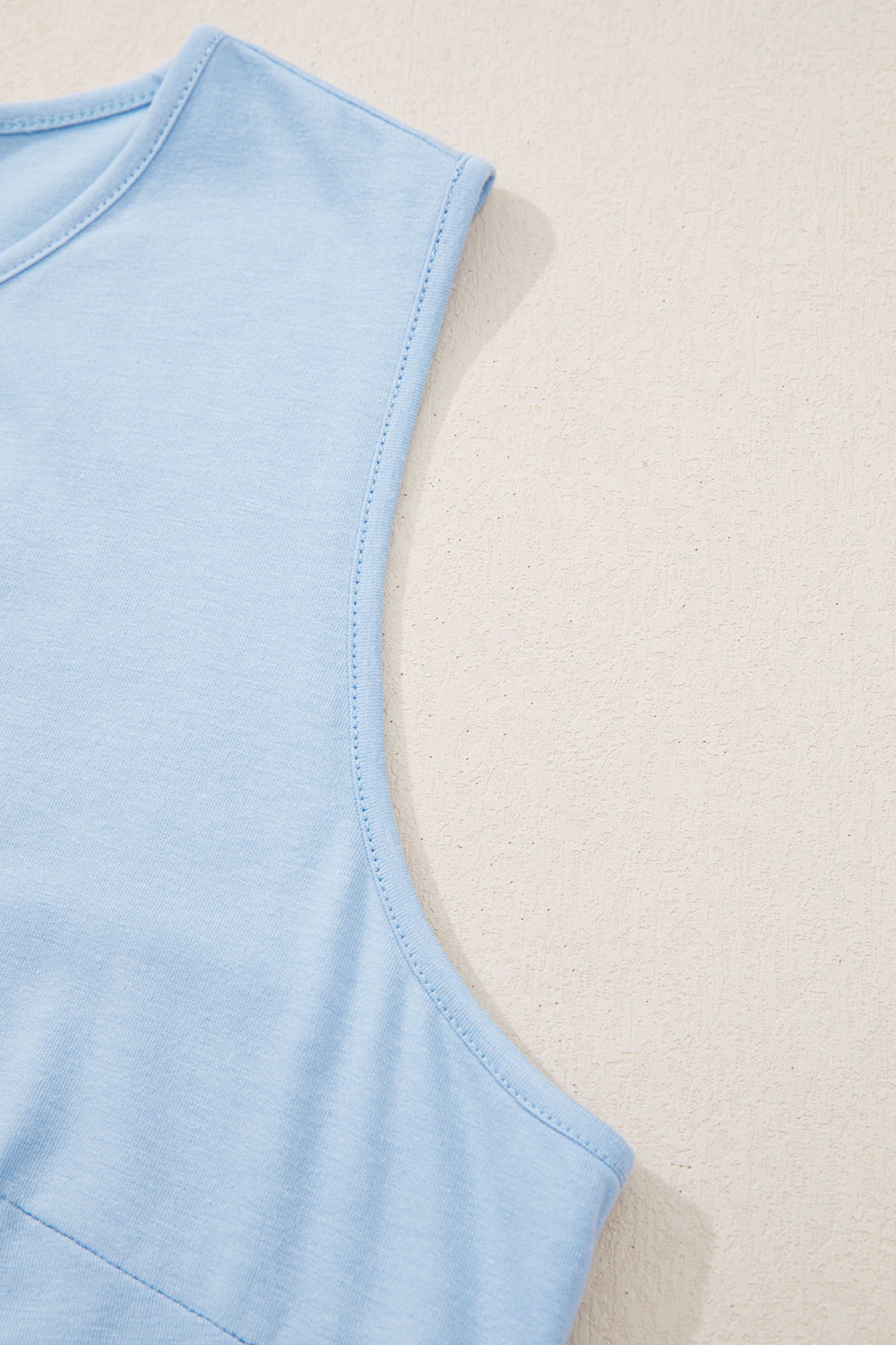 Coffee Plus Size Solid Color Bow Tie Peplum Tank Top